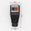 12V DC tápkábel (Jack) csatlakozó adapter aljzat gyorscsatlakozóval 5,5mm x 2,1mm  - ANYA/APA 