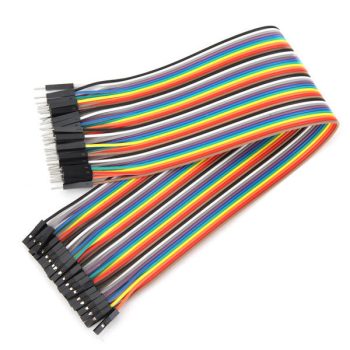   40 db Színes Breadboard Jumper kábel 30 cm Arduino-hoz (anya-apa) 