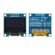 0.96" OLED Kijelző modul I2C kommunikációval kék háttérvilágítású 4 pin - forrasztott pin kivitelű