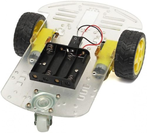 DIY Robotautó alváz KIT DC motorral és elemtartóval