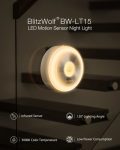   BlitzWolf BW-LT15 éjszakai lámpa, mozgásérzékelős, 0,8W fogyasztás, fehér színű
