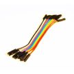 10 db Színes Breadboard Jumper kábel 10cm Arduino -hoz (anya-anya) 