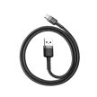 USB-USB-C kábel Baseus Cafule 3A 0,5m (szürke-fekete)
