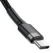 Baseus Cafule PD 2.0 QC 3.0 60 W USB-C – USB-C PD kábel 2 m (fekete-szürke)