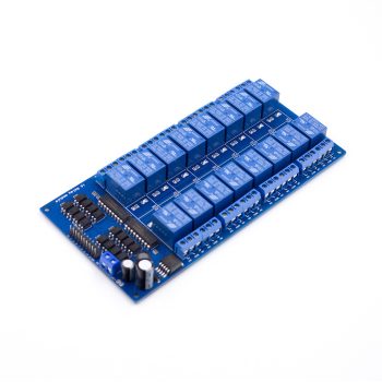 Relé modul 16 csatornás (12V) LM2576-vel 