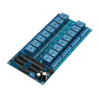 Relé modul 16 csatornás (5V) LM2576-vel 