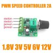 Motor fordulatszám szabályozó PWM 1803B ( DC 1.8V 3V 5V 6V 12V/2A)