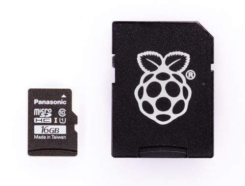 Hivatalos 16GB microSD (A1/C10/U3) memória kártya Raspberry PI4-hez Telepített NOOBS3.3.1 rendszerrel 