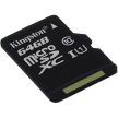 Kingston 64GB Canvas Select 80R Class 10 UHS-1 microSDXC memóriakártya 