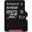 Kingston 64GB Canvas Select 80R Class 10 UHS-1 microSDXC memóriakártya 