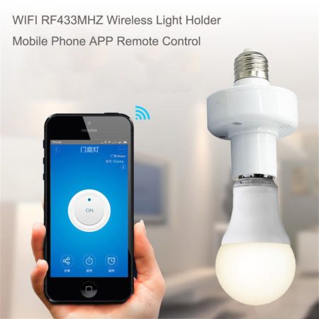 SONOFF® E27 LED Wifi-s villanykörte aljzat távirányítható okostelefonnal (iOS, Android) 