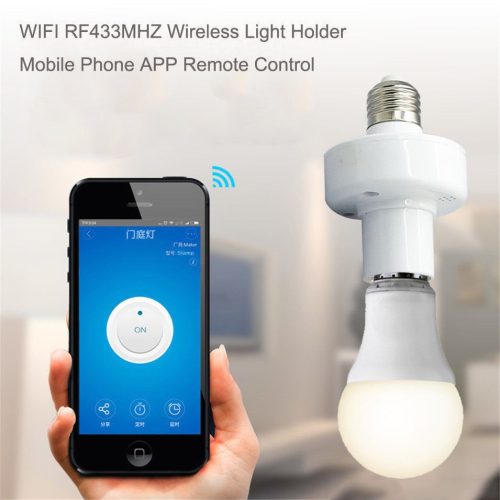 SONOFF® E27 LED Wifi-s villanykörte aljzat távirányítható okostelefonnal (iOS, Android) 