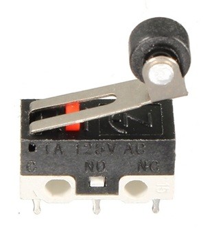 Görgős mikro kapcsoló  AC 125V 1A