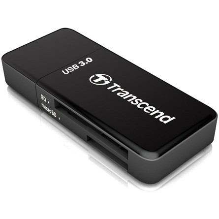 Transcend RDF5 USB3.0 SD/microSD kártyaolvasó fekete