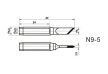 Forrasztóhegy VTSS220 forrasztópákához - véső / chisel tip