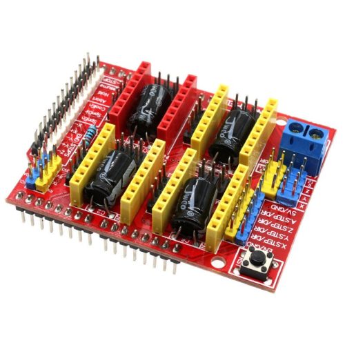 3 tengelyes léptetőmotor meghajtó panel, Arduino Uno-hoz CNC Shield V3 - A4988 kompatibilis