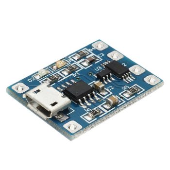   Micro USB TP4056 akkumulátor töltés és kisülés vezérlő modul