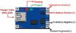Micro USB TP4056 akkumulátor töltés és kisülés vezérlő modul