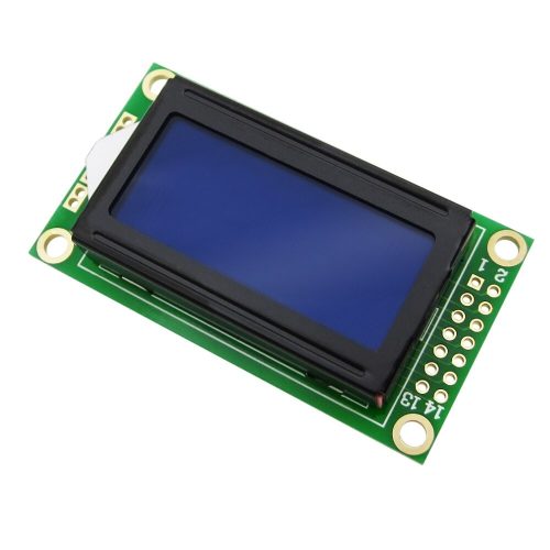 0802 LCD modul 8 x 2 karakteres kijelző 3,3 V / 5 V LED LCD háttérvilágítással