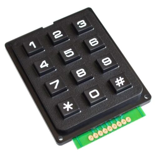 3×4 mátrix mechanikus billentyűzet - 12 gombos 