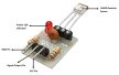 Lézer jelet vevő modul - Laser  receiver sensor KY-008/1