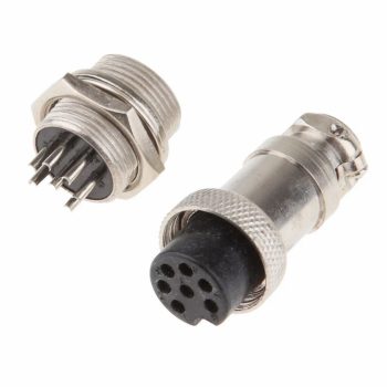 GX16-7P-MF ipari egyenes csatlakozó - 7 pin (APA-ANYA)