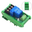 1 csatornás 5V 30A relé modul - LOW/HIGH trigger optocsatolóval DIN kalapsínes
