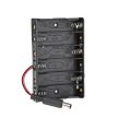 6xAA elemtartó tok / tároló DC2.1 hálózati csatlakozó Arduino-hoz