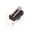 Egyenes karú mikro kapcsoló AC 125V 1A 