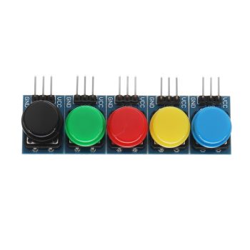 5db Nyomógomb modul 3 pin 12x12mm - 5 féle színben