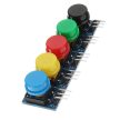 5db Nyomógomb modul 3 pin 12x12mm - 5 féle színben