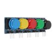 5db Nyomógomb modul 3 pin 12x12mm - 5 féle színben