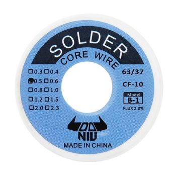 Forrasztó ón 100g 0,5mm 63/37 flux 2% (DANIU)