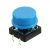 Nyomógomb gombfedéllel 12x12mm