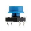 Nyomógomb gombfedéllel 12x12mm