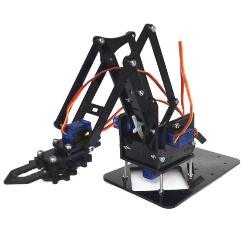 4DOF Robotkar KIT váz - 4 tengelyes  összeszerelhető + 4db SG90 típusú szervomotorral